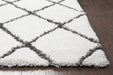 Rizzy Home Connex CX002A White Diamond Area Rug