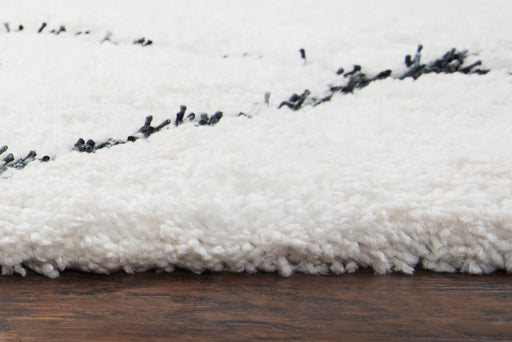 Rizzy Home Connex CX004A White Diamond Area Rug
