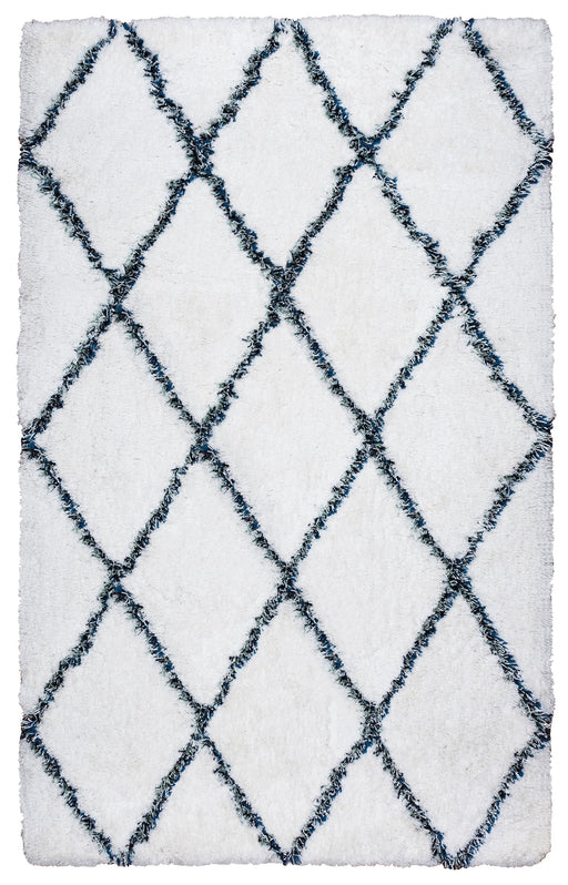 Rizzy Home Connex CX005A White Diamond Area Rug