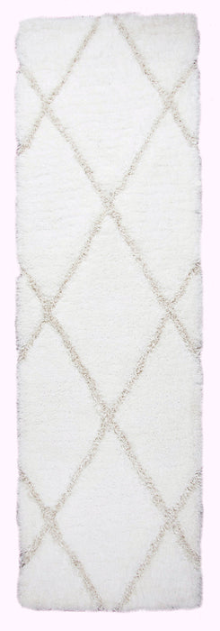Rizzy Home Connex CX088A Ivory Diamond Area Rug