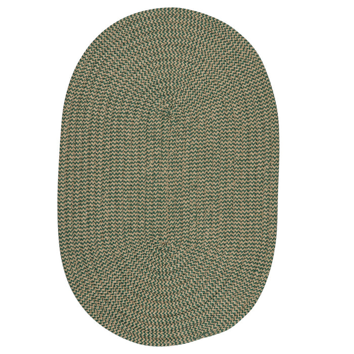 Colonial Mills Softex Check CX16 Myrtle Green Check Traditional Area Rug