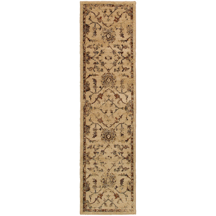 Oriental Weavers Casablanca Ivory/Beige Oriental 1376E Area Rug
