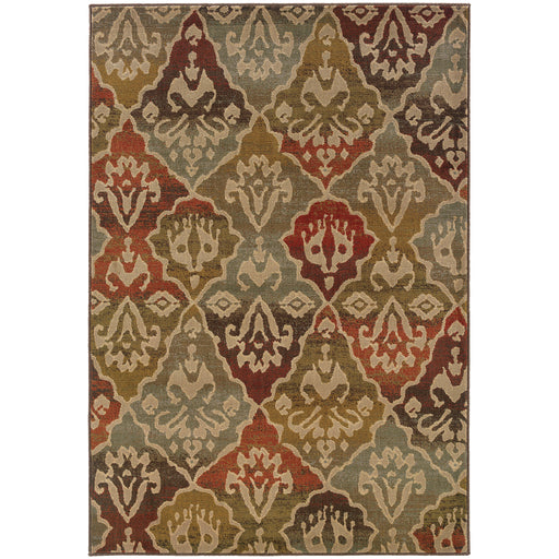 Oriental Weavers Casablanca Multi/Beige Floral 4442C Area Rug