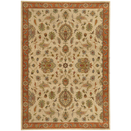 Oriental Weavers Casablanca Beige/Rust Floral 5317B Area Rug