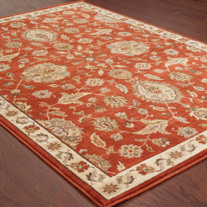Oriental Weavers Casablanca Red/Beige Floral 5317D Area Rug
