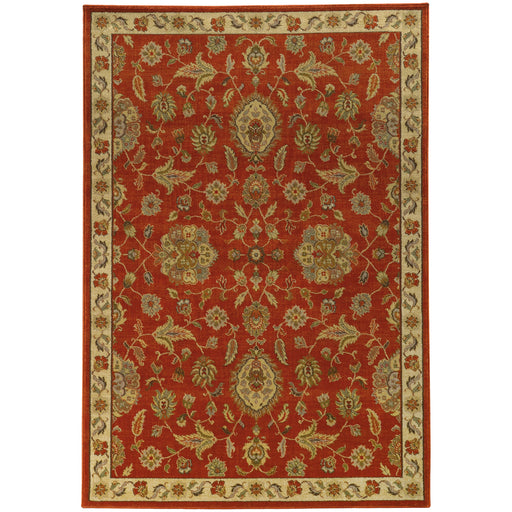 Oriental Weavers Casablanca Red/Beige Floral 5317D Area Rug