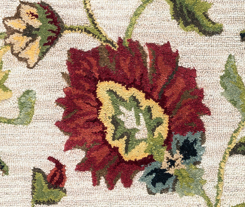 Rizzy Home Dimensions DI1159 Khaki Floral Area Rug