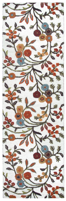 Rizzy Home Dimensions DI1466 Ivory Floral Area Rug