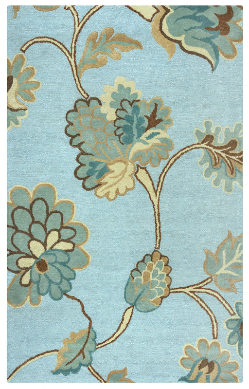 Rizzy Home Dimensions DI1615 Blue Floral Area Rug