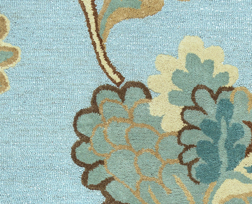 Rizzy Home Dimensions DI1615 Blue Floral Area Rug