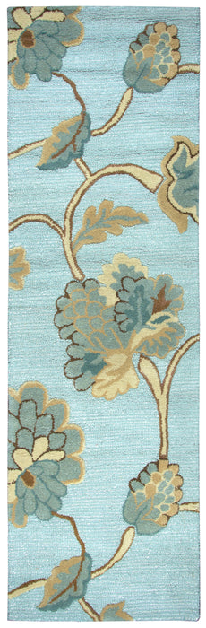 Rizzy Home Dimensions DI1615 Blue Floral Area Rug