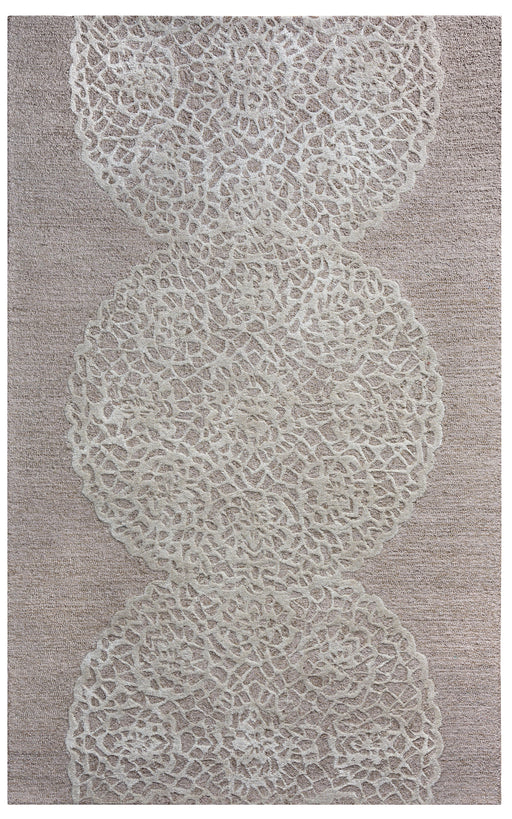 Rizzy Home Dimensions DI2455 Taupe Medallion Area Rug