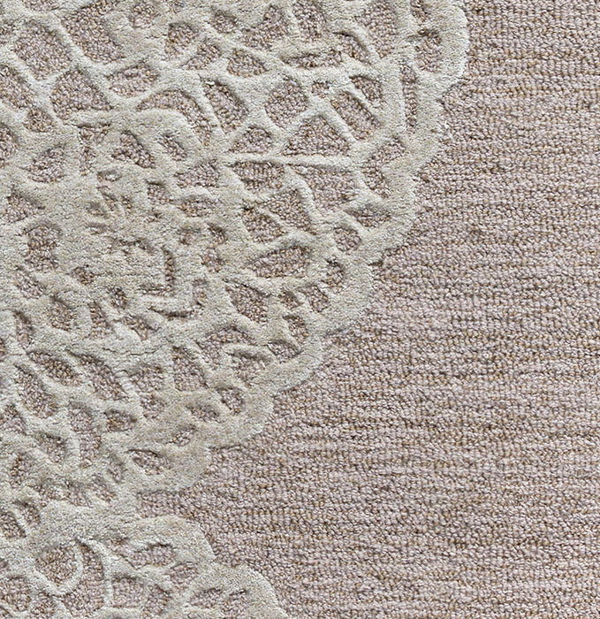 Rizzy Home Dimensions DI2455 Taupe Medallion Area Rug