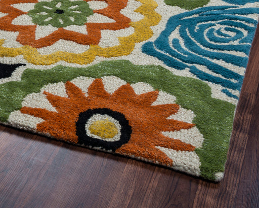 Rizzy Home Dimensions DI2671 Multi-Colored Floral Area Rug
