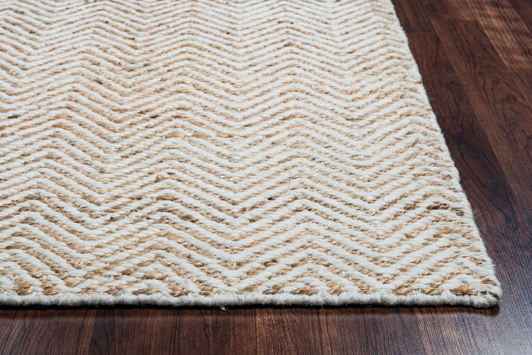 Rizzy Home Ellington EG9035 Natual Chevron Area Rug