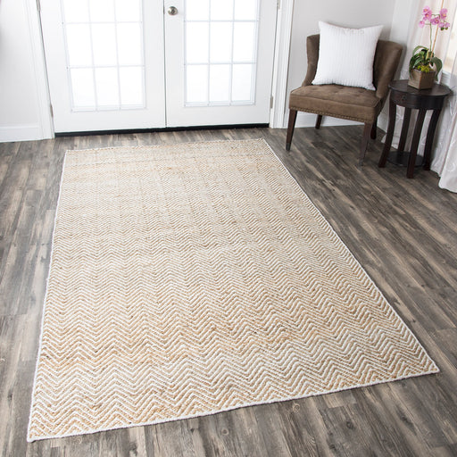 Rizzy Home Ellington EG9035 Natual Chevron Area Rug