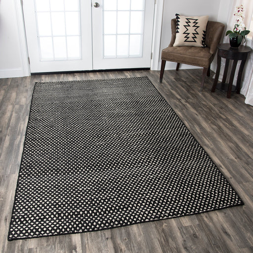Rizzy Home Ellington EG9038 Black Pattern Area Rug
