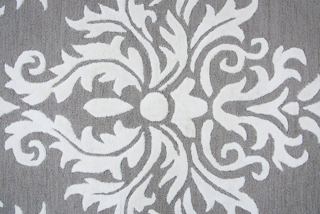 Rizzy Home Eden Harbor EH133A Heayher Gray Ornamental Area Rug