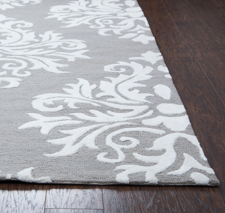 Rizzy Home Eden Harbor EH133A Heayher Gray Ornamental Area Rug