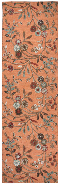 Rizzy Home Eden Harbor EH8637 Orange Floral Area Rug