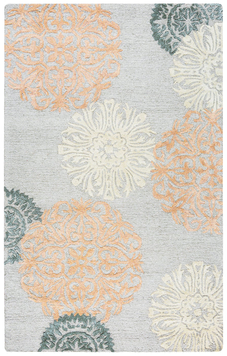 Rizzy Home Eden Harbor EH8638 Peach/Orange Medallion Area Rug