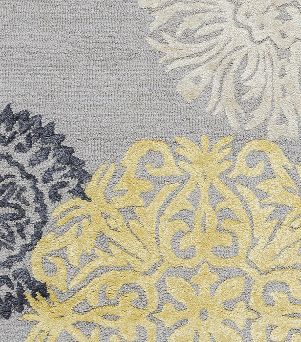Rizzy Home Eden Harbor EH8639 Yellow Medallion Area Rug