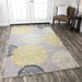 Rizzy Home Eden Harbor EH8639 Yellow Medallion Area Rug