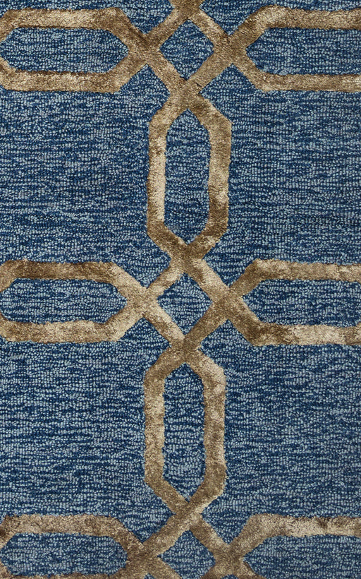 Rizzy Home Eden Harbor EH8812 Gold Geometric Area Rug