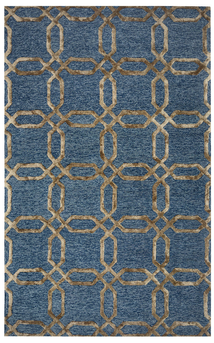 Rizzy Home Eden Harbor EH8812 Gold Geometric Area Rug