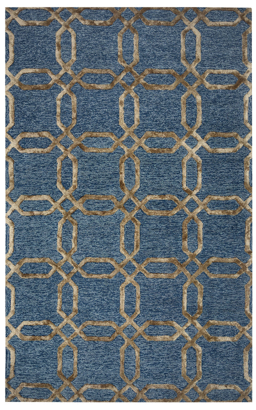 Rizzy Home Eden Harbor EH8812 Gold Geometric Area Rug