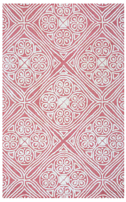 Rizzy Home Eden Harbor EH8892 Pink Trellis Area Rug