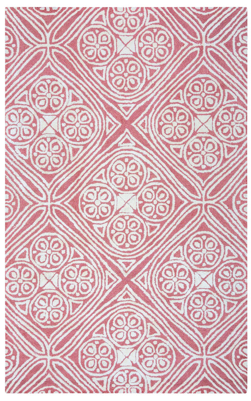 Rizzy Home Eden Harbor EH8892 Pink Trellis Area Rug