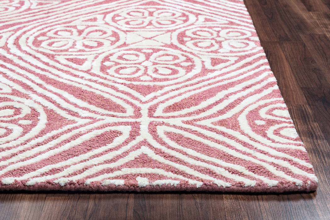 Rizzy Home Eden Harbor EH8892 Pink Trellis Area Rug