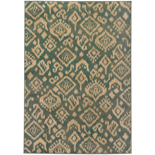 Oriental Weavers Ella Blue/Beige Abstract 5113B Area Rug