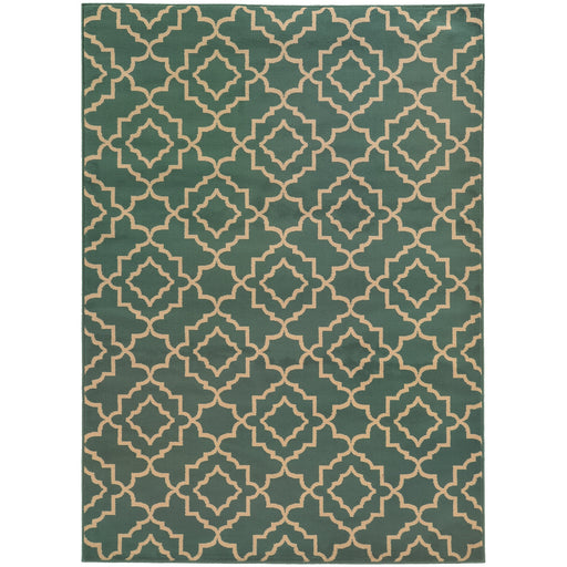 Oriental Weavers Ella Blue/Beige Geometric 5185A Area Rug