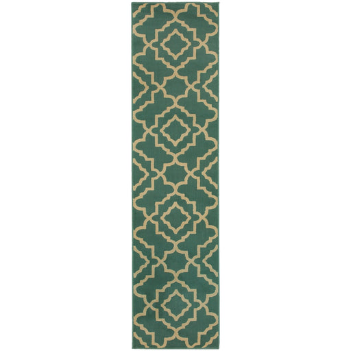 Oriental Weavers Ella Blue/Beige Geometric 5185A Area Rug