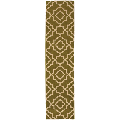 Oriental Weavers Ella Green/Beige Geometric 5185D Area Rug