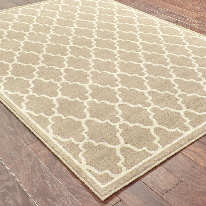 Oriental Weavers Ella Grey/Beige Geometric 5186C Area Rug