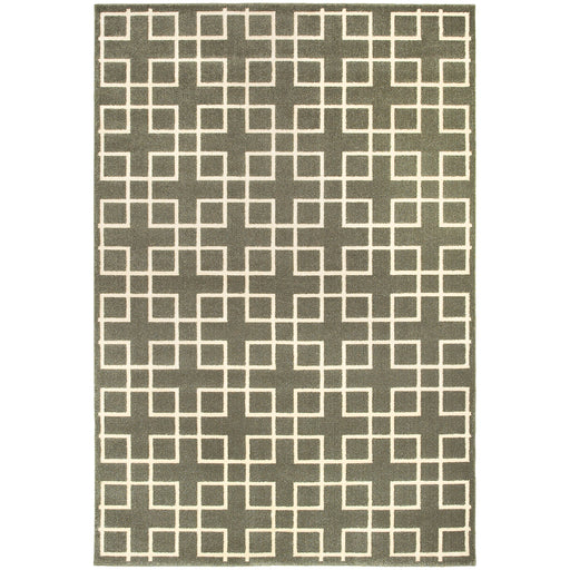 Oriental Weavers Ellerson Grey/Ivory Lattice 6140N Area Rug