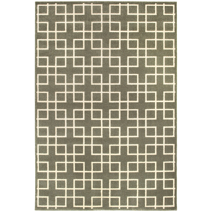 Oriental Weavers Ellerson Grey/Ivory Lattice 6140N Area Rug