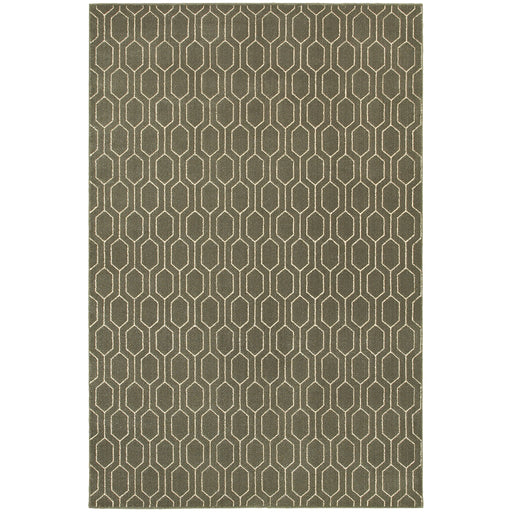 Oriental Weavers Ellerson Grey/Ivory Geometric 8021D Area Rug