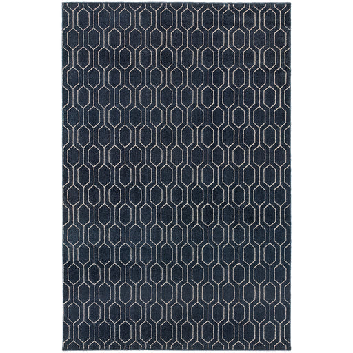 Oriental Weavers Ellerson Navy/Grey Geometric 8021X Area Rug