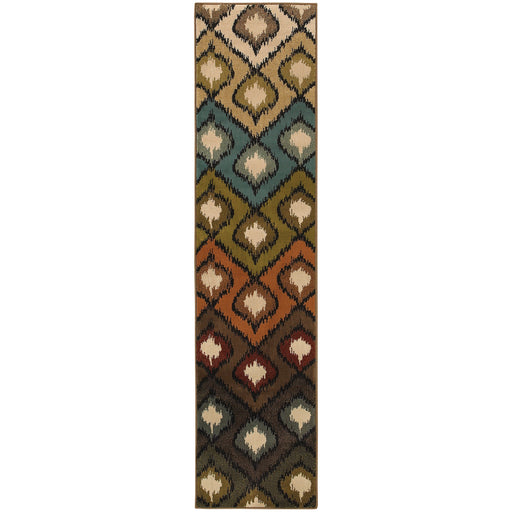 Oriental Weavers Emerson Beige/Gold Ikat 3309A Area Rug