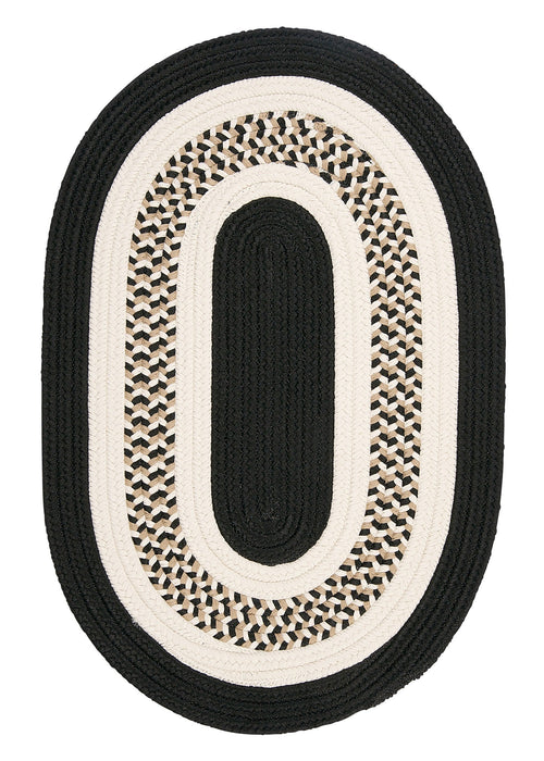 Colonial Mills Flowers Bay FB41 Black Indoor/Outdoor Area Rug