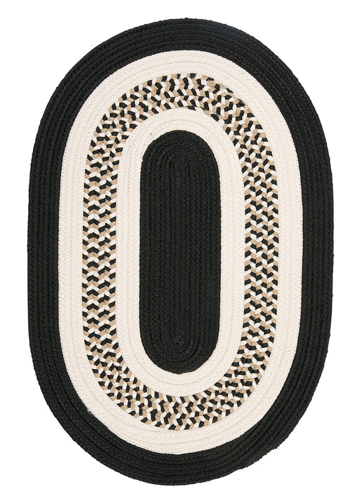 Colonial Mills Flowers Bay FB41 Black Indoor/Outdoor Area Rug