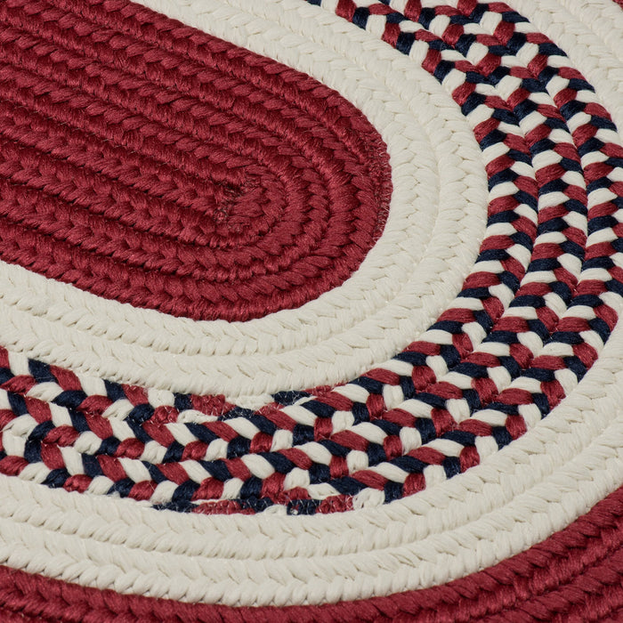 Colonial Mills Flowers Bay FB70 Patriot Red Indoor/Outdoor Area Rug