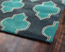 Rizzy Home Fusion FN2209 Blue/Teal Trellis Area Rug