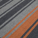 Colonial Mills Frazada Stripe FZ29 Charcoal /Orange Stripes Area Rug