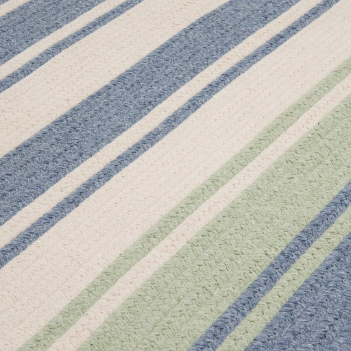 Colonial Mills Frazada Stripe FZ49 Light Blue/Mint Stripes Area Rug