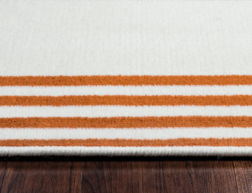 Rizzy Home Glendale GD5904 Orange/Burgundy Stripe Area Rug